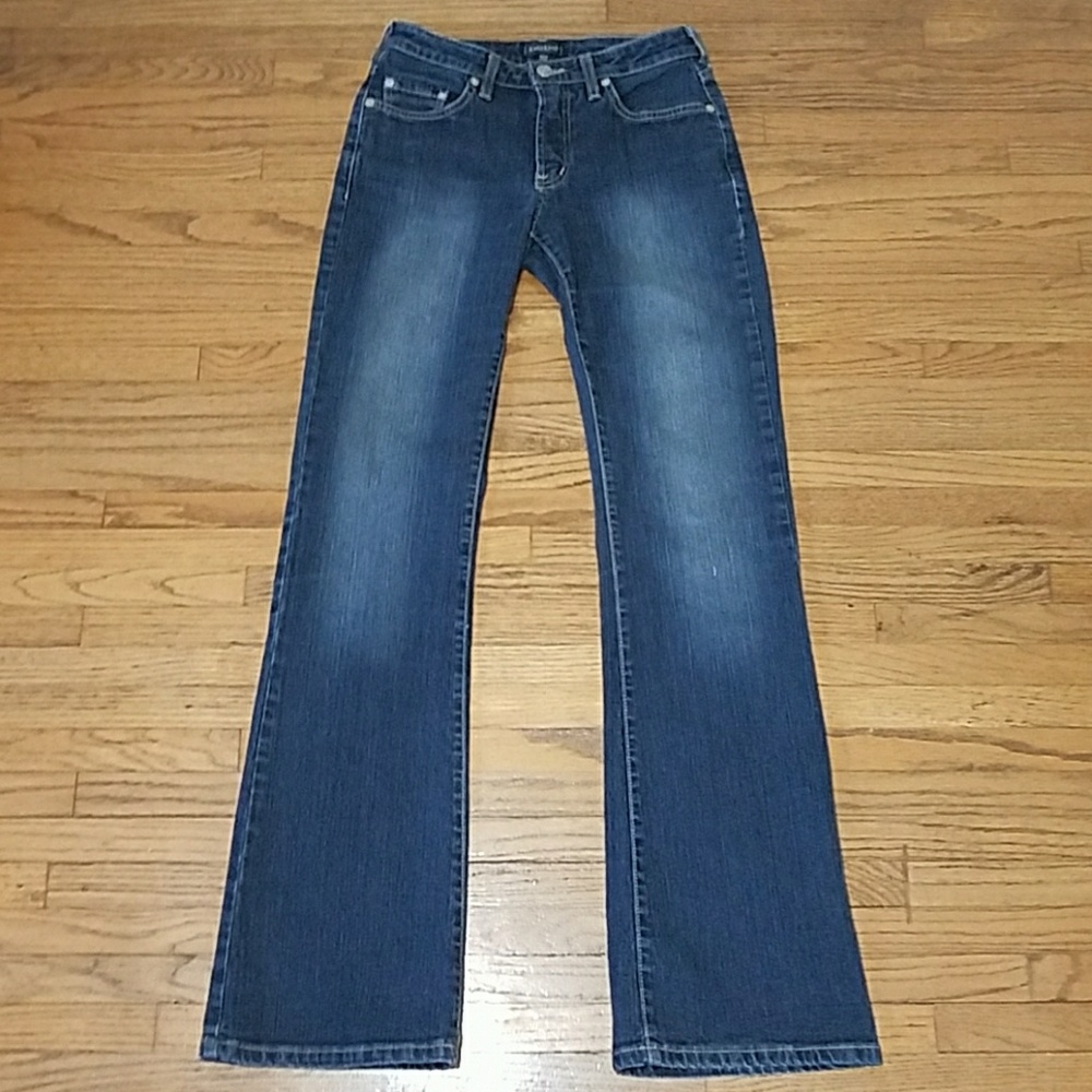 Bebe Denim Dark Wash Boot Cut Jeans 28x32.